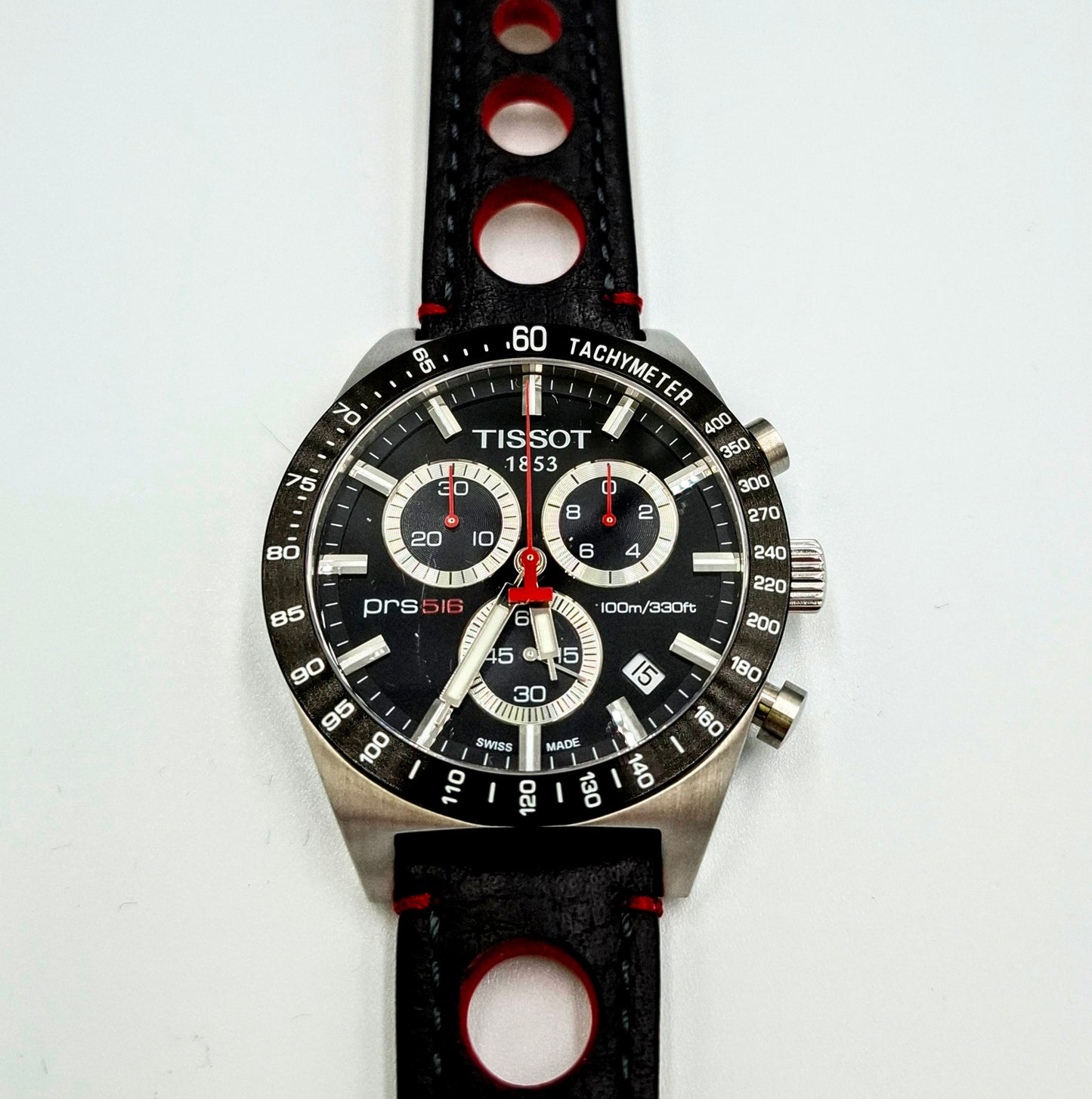 TISSOT PRS516 QUARTZ WITH HIRSCH RALLY STRAP