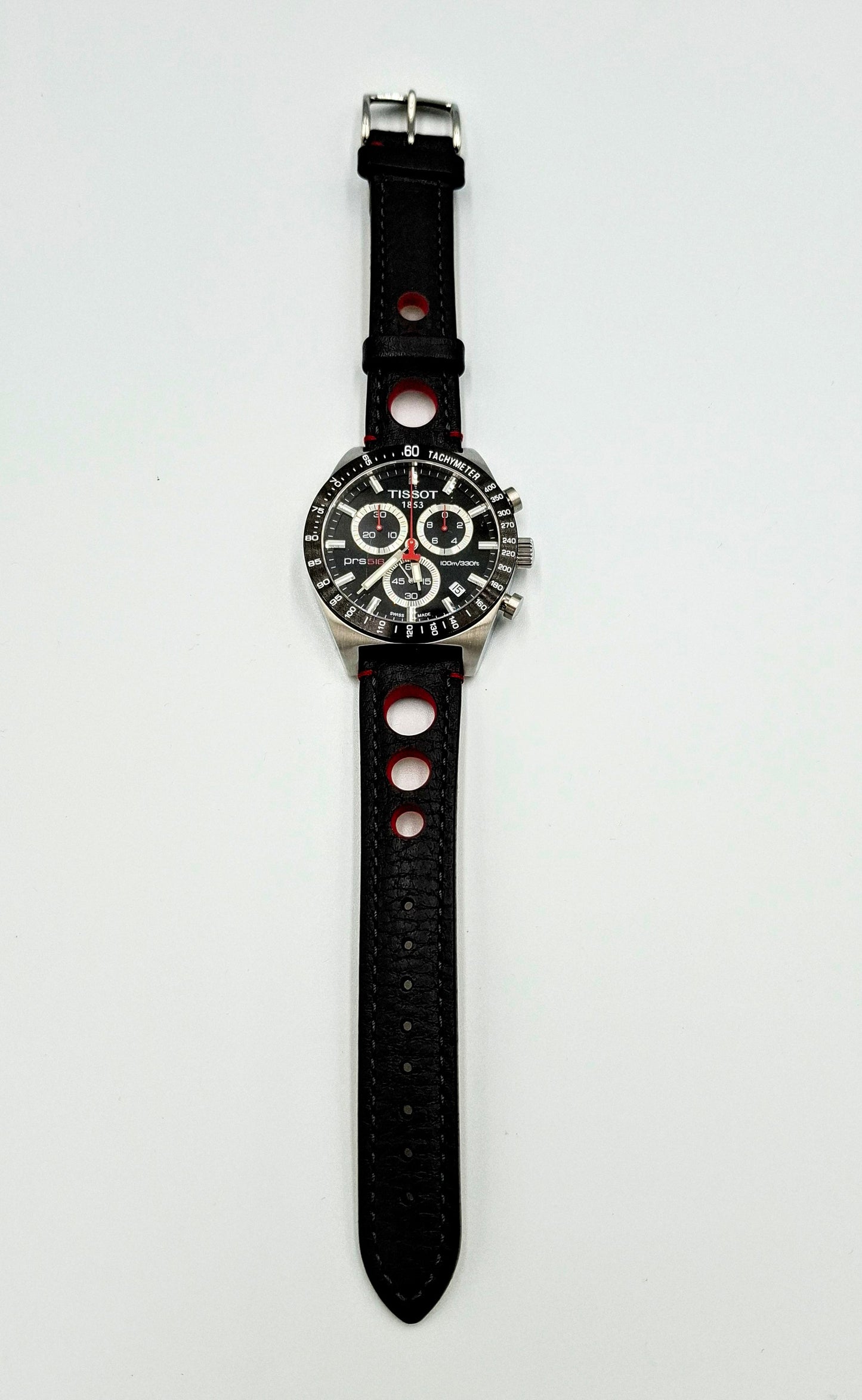 TISSOT PRS516 QUARTZ WITH HIRSCH RALLY STRAP