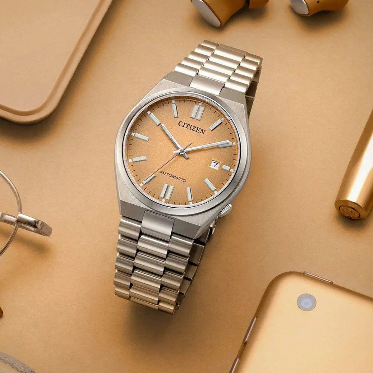 CITIZEN Mod. TSUYOSA Automatic - SALMON PINK GK timeless pieces