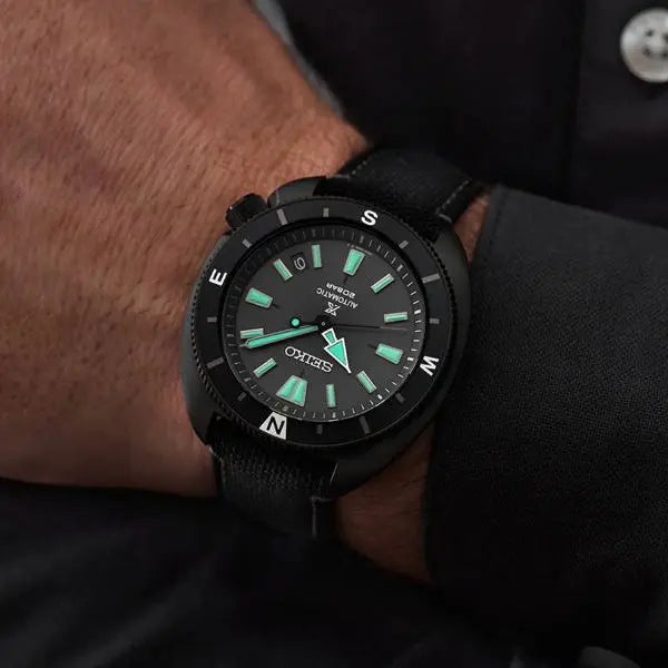 SEIKO PROSPEX Mod. DIVERS - BLACK SERIE NIGHT VISION TORTUGA AUTOMATIC - LIMITED EDITION GK timeless pieces